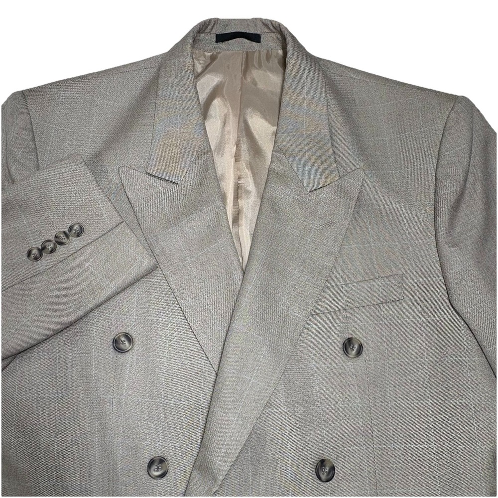 Bernhardt Blazer Double Breasted Peak Wool Men Size EU 54 UK/US 44 Old Money Vtg